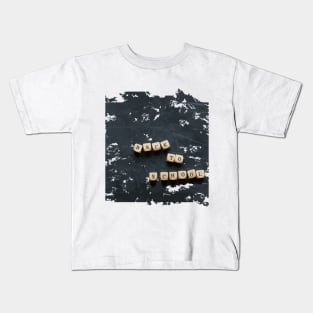 Back to school letters on dice Kids T-Shirt